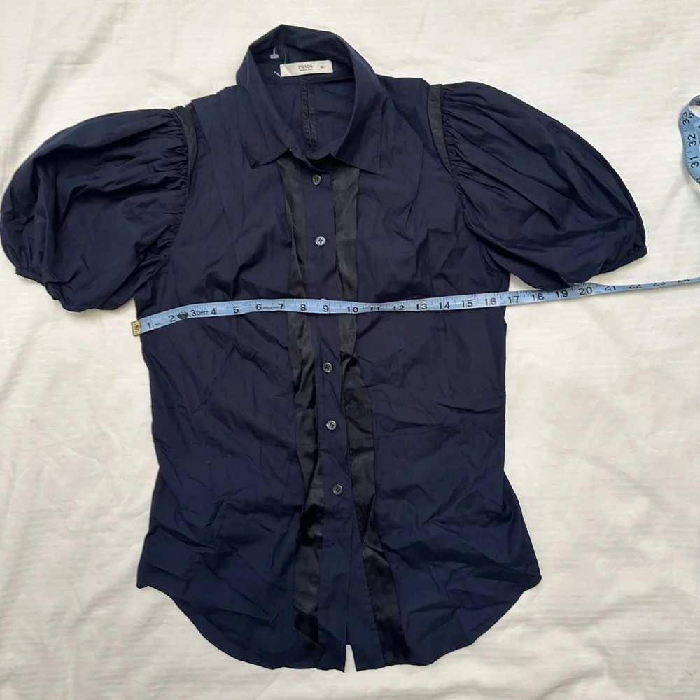 Prada black cotton women shirt size 6 - Picture 10 of 16